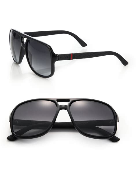 gucci mens aviators|gucci aviator style sunglasses.